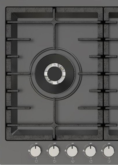 اجاق گاز صفحه ای تی اند دی مدل TD B-502 Side