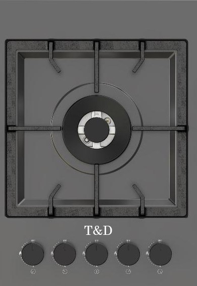 اجاق گاز صفحه ای تی اند دی مدل TD B-501 Center