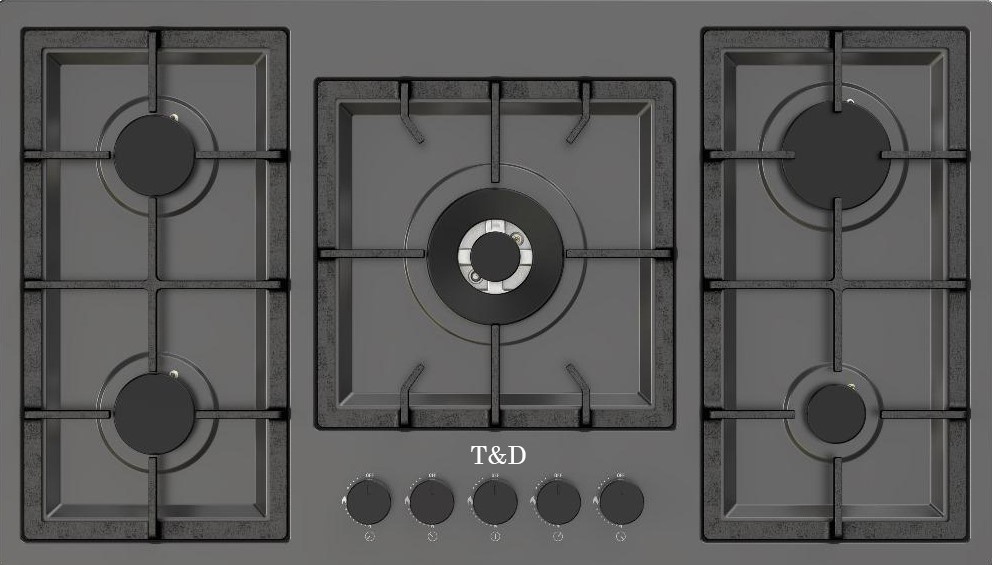 اجاق گاز صفحه ای تی اند دی مدل TD B-501 Center